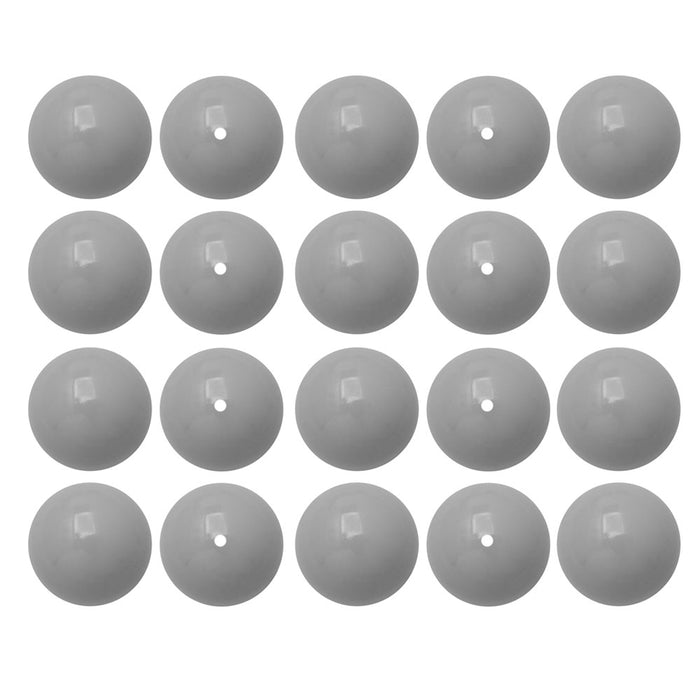 Preciosa Crystal Gemcolor Pearl, Round 8mm, Ceramic Grey (20 Pieces)