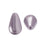 Preciosa Crystal Nacre Pearl, Pear 10x6mm, Lavender (1 Piece)
