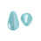 Preciosa Crystal Nacre Pearl, Pear 10x6mm, Light Blue (1 Piece)