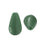 Preciosa Crystal Gemcolor Pearl, Pear 10x6mm, Sage (1 Piece)