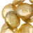 Metallic Gold Round Cultured Coin Pearls 10-12mm (16 Inch Strand)