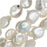 Cultured Pearl Beads, Rough Coin 13.5-22.5mm, Iridescent White (16 Inch Strand)