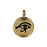 TierraCast Pewter Charm, Round Eye of Horus Symbol 16.5x11.5mm, 1 Piece, Brass Oxide