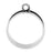 Nunn Design Open Bezel Pendant, Circle with Channel 24.5x29.5mm, Ant. Silver (1 Pc)