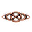 TierraCast Antiqued Copper Plated Lead-Free Pewter Infinity Link 15x35mm - 1 Piece