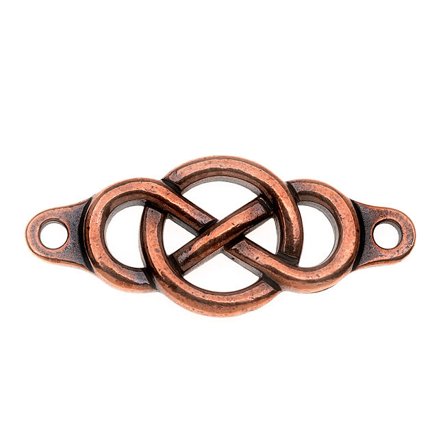 TierraCast Antiqued Copper Plated Lead-Free Pewter Infinity Link 15x35mm - 1 Piece