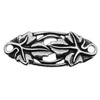 TierraCast Antiqued Silver Plated Lead-Free Pewter Leaf Link 13x33mm - 1 Piece