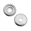 TierraCast Rhodium Plated Lead-Free Pewter Rivetable Glue In Cup Bead 10mm (2 Pieces)