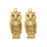 Nunn Design Stamping Charms, 9.5x22mm Sitting Owls, Brass (2 Pieces)