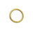 Open Frame Pendant, Flat Round Hoop 23.5mm, Antiqued Gold by Nunn Design