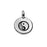 TierraCast Pewter Charm, Round Yin Yang Symbol 16.5x11.5mm, Antiqued Silver Plated (1 Piece)