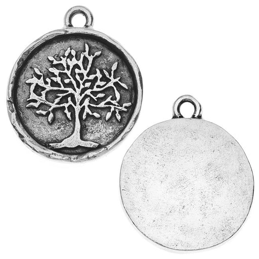 Nunn Design Charm, Tree of Life 20x23mm, Antiqued Silver (1 Piece)
