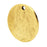 Nunn Design Flat Tag, Hammered Circle 20.5mm, Antiqued Gold (1 Piece)