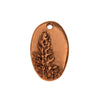 Nunn Design Charm, Redwood 13.5x21.5mm, Antiqued Copper (1 Piece)