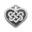 TierraCast Celtic Collection, Tracys Celtic Heart Charm 19mm, 1 Pc, Antiqued Silver