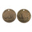 Vintaj Natural Brass, Buffalo Nickel Bison  Charms 24 Gauge 13mm (2 Pieces)