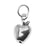 Sterling Silver Charm, Apple 15.5mm, Antiqued Silver (1 Piece)