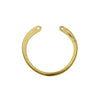 Nunn Design Open Frame Pendant, Circle 27x30mm, Antiqued Gold (1 Piece)