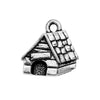 Pewter Charm, Dog House 15x15.5mm, Antiqued Silver, By TierraCast (1 Piece)