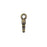 TierraCast Pewter Charm, Hamsa Hand with Loop 12.5x7mm, Brass Oxide (1 Piece)