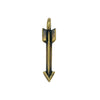 TierraCast Pewter Charm, Arrow with Loop 20x4.25mm, 1 Piece, Brass Oxide