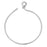 TierraCast Beadable Wrapped Wire Hoop, for Pendants or Earrings 42mm Wide,  Antiqued Silver Plated