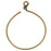 TierraCast Beadable Wrapped Wire Hoop, for Pendants or Earrings 42mm Wide, Brass Oxide (1 Piece)