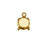 Gita Jewelry Stone Setting for PRESTIGE Crystal, Pendant Base for SS39 Chaton, Gold Plated