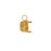 Gita Jewelry Setting for PRESTIGE Crystal, Round Pendant for SS39 Chatons, Gold Plated (1 Piece)