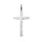 Nunn Design Pendant, Large Hammered Traditional Cross 34mm, Antiqued Silver (1 Piece)