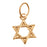 14K Gold Filled Charm, Jewish Star Of David with Jump Ring 11mm (1 Piece)