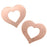 Solid Copper Wide Open Heart Blank Stampings 22x24mm (2 pcs)