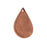 Flat Tag Pendant, Drop 18x25mm, Antiqued Copper, by Nunn Design (1 Piece)
