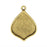 Bezel Pendant, Marrakesh Drop 22x28mm, Antiqued Gold, by Nunn Design (1 Piece)