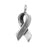 TierraCast Fine Silver Plated Pewter Awareness Ribbon Charm 16mm (1)