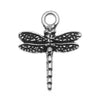 TierraCast Fine Silver Plated Pewter Dragonfly Charm 21mm (1 pcs)