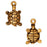 TierraCast 22K Gold Plated Pewter Lucky Turtle Charm 17.5mm (1)