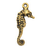 TierraCast 22K Gold Plated Pewter Ocean Seahorse Charm 23.5mm (1)