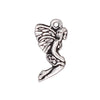 TierraCast Fine Silver Plated Pewter Nymph Fairy Charm 21mm (1 pcs)