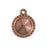 TierraCast Copper Plated Beaded Edge Bezel Pendant Setting For Austrian Crystal 12mm Rivoli (1)