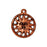 TierraCast Copper Plated Pewter Radiant Sunshire Charm 20mm (1)