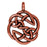 TierraCast Copper Plated Pewter Celtic Open Knot Pendant Charm 29mm (1)
