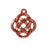 TierraCast Copper Plated Pewter Celtic Knot Open Round Pendant Charm 20mm (1 pcs)