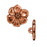 TierraCast Antiqued Copper Plated Lead-Free Pewter Apple Blossom Buttons 15.5mm (2 Pieces)