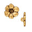TierraCast Antiqued 22K Gold Plated Lead-Free Pewter Apple Blossom Buttons 15.5mm (2 Pieces)