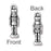 TierraCast Antiqued Silver Plated Lead-Free Pewter Nutcracker Charm 27mm (1 pcs)