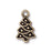 TierraCast Brass Oxide Finish Lead-Free Pewter Charm Decorated X-Mas Tree 20mm (1)