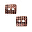 TierraCast Antiqued Copper Plated Pewter Rectangle Hammered Texture Button 12.5x15mm (2 Pieces)