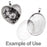 Bezel Pendant, Round 25mm Inner Area, Antiqued Silver Plated (1 Piece)