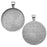 Bezel Pendant, Round 30mm Inner Area, Antiqued Silver Plated (1 Piece)